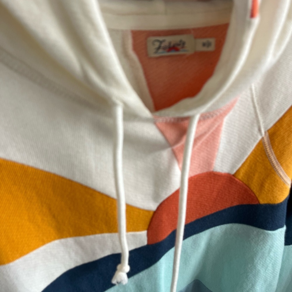 Faherty Soleil hoodie  Sunrise Hoodie medium excellent condition - Picture 10 of 11